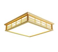 ZZLHY Wood Chandelier - 45cm Flush Mount Ceiling Light for Living Room, Bedroom, Kitchen - Warm White 3000K in Japanese Style