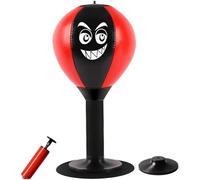 Zzlkun interesting Free Standing Desktop Punching Bag, Desktop sandbag with suction cup and stand, Relieve stress, Reflex strain and tension toys, (Red)