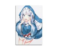 ZZLUUB Anime Virtual Girl Portrait Character Poster Poster Decorative Painting Canvas Wall Posters And Art Picture Print Modern Family Bedroom Decor Posters 08x12inch(20x30cm)
