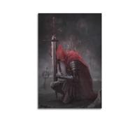 ZZLUUB Dark Souls Slave Knight Gael Video Game Poster Poster Decorative Painting Canvas Wall Posters And Art Picture Print Modern Family Bedroom Decor Posters 16x24inch(40x60cm)