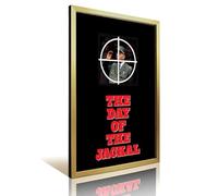 ZZLUUB Movie Day of The Jackal Poster Retro Framed Decorative Painting And Art Picture Print Modern Family Bedroom Decor12x18inch(30x45cm)
