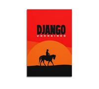 ZZLUUB Movie Poster Django Unchained Poster Decorative Painting Canvas Wall Posters And Art Picture Print Modern Family Bedroom Decor Posters 16x24inch(40x60cm)