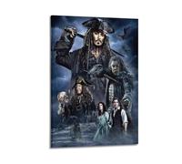 ZZLUUB Movie Poster Pirates of The Caribbean Poster Decorative Painting Canvas Wall Posters And Art Picture Print Modern Family Bedroom Decor Posters 08x12inch(20x30cm)