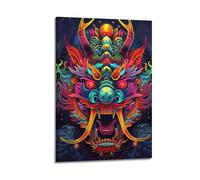 ZZLUUB Neon Japanese Yokai Art Poster Poster Decorative Painting Canvas Wall Posters And Art Picture Print Modern Family Bedroom Decor Posters 16x24inch(40x60cm)