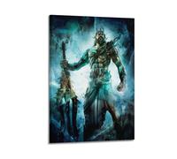 ZZLUUB Poseidon And God of War 3 Poster Poster Decorative Painting Canvas Wall Posters And Art Picture Print Modern Family Bedroom Decor Posters 12x18inch(30x45cm)