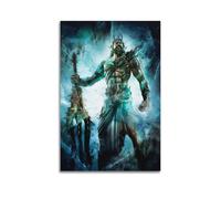 ZZLUUB Poseidon And God of War 3 Poster Poster Decorative Painting Canvas Wall Posters And Art Picture Print Modern Family Bedroom Decor Posters 24x36inch(60x90cm)