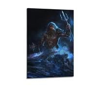 ZZLUUB Poseidon Greek God Poster Poster Decorative Painting Canvas Wall Posters And Art Picture Print Modern Family Bedroom Decor Posters 08x12inch(20x30cm)