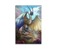 ZZLUUB Regiana Dragon Art Poster Poster Decorative Painting Canvas Wall Posters And Art Picture Print Modern Family Bedroom Decor Posters 16x24inch(40x60cm)