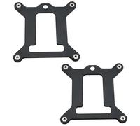 ZZLZX 2PCS CPU Heatsink Insulation Base Plate Black Plastic Backplate 1150 1151 1155 1156 1200 Fan Heatsink Clip Mounting Bracket 3.4x3.4x2.95x2.95 inches