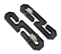 ZZLZX 2PCS Plastic Aluminum Clothes Line Separator Spreader Pulley, Clothes Line Separator Spreader Pulley S-Shaped Clothesline Splitter, Clothesline Pulley Kit for Long Clothesline and Heavy Duty