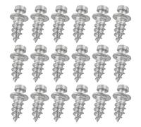 ZZLZX 40PCS Concealed Quick Assembly Cabinet Closet Fastener Double Head Screw Hanger Picture Hanging Nails Small Head Picture Decorative Nail Hook for Drywall, Silver