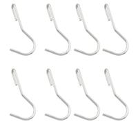 ZZLZX 8PCS Stainless Steel 90 Degree Hooks Twisted Angle Hooks Heavy Duty S Hooks 2.95x1x0.86x0.27 inches for Hanging Kitchen Utensils Towels Clothes Bags Plants Gardening Tools