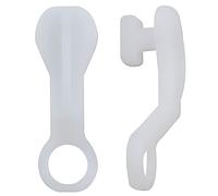 ZZLZX Drapery Carrier Slides 50PCS White Ceiling Curtain Track Set for Standard White Traverse Rods