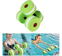 ZZM Foam Dumbbells, Water Aerobics Dumbbell Sports Aquatic Exercise Dumbbells Water Barbells Hand Bars Swimming Training Fitness Equipment 2PCS