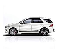 ZZMOQ car stickers For Mercedes Benz ML Class W163 W164 W166 ML63 AMG ML320 ML350,Door Side Stripes Skirt Sticker Car Hood Trunk Body Kit Decal Car Stickers