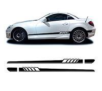 ZZMOQ car stickers For Mercedes Benz SLK Class R170 R171 R172 SLK55 AMG SLK200 250,2 Pcs Car Door Side Stripe Skirt Sticker Vinyl Decal Accessories