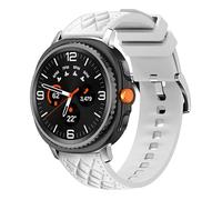 ZZMY Leather and Silicone Strap Compatible with Samsung Galaxy Watch 9 40 mm 44 mm Galaxy 8 Replacement Strap for Galaxy Watch 8 Classic 46 mm Strap with Diamond Embossing