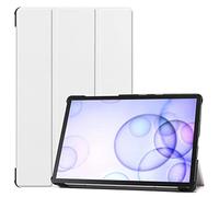 ZZOUGYY Tablet Cover for Samsung Galaxy Tab S6 10.5 T860 T865 T867 (2019 Release),Ultra Slim Folio Stand Leather Case for Galaxy Tab S6 2019 SM-T860 SM-T865 SM-T867 10.5" (KST-White)