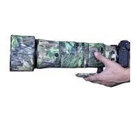 ZZQ&CCF Waterproof Lens Coat, Rain Cover Sleeve for Nikon NIKKOR Z 180-600mm f/5.6-6.3 VR - Camouflage Lens Cover, Raincoat Protective Camera Lens Sleeve for Wildlife Photography-Classic Green Leaf