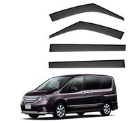 Car Wind Deflectors for Nissan Serena MK4-C26 2010-2016, Car Ventilated Visors Rain Deflector Front Rear Side Window Accessories
