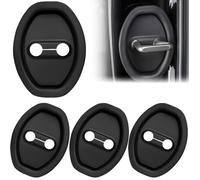 ZzQyy 4Pcs Car Door Lock Latches Cover,for Volkswagen CC 2019-2024, Car Door Lock Covers Silent Shock Absorber Pads for Cars,A-Black