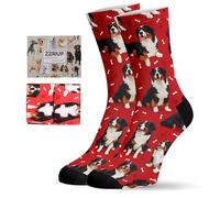 ZZRIUP Dogs Socks for Women & Men, Novelty Gifts for Dog Lovers, Bernese Mountain, One size