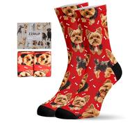 ZZRIUP Dogs Socks for Women Men, Novelty Gifts for Dogs Lover, Dog Mom Gifts for Women Wife, Dog Dad Gifts, Yorkie, One size