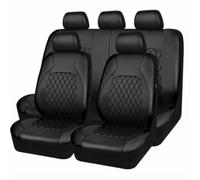 ZZRZBBNB Car Seat Covers for Toyota Yaris Hybrid 2015-2019,Leather Full Surround Front Rear Full Sets Seat Cover Breathable Front Rear Seat Protectors Interior Accessories,A-9pcs Set Black
