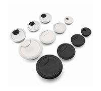 ZZSRJ 1/2/5/10pcs 35/50/53/60/80mm Computer Desk Plastic Grommet Cable Neat Cord Hole Cover Cover Plug (Color : Silver 50mm, Number of Pcs : 1pcs)