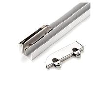 ZZSRJ 4pc Stainless Steel Pulley 5mm Glass Sliding Door Wheel Clamp Track Roller Runner For Display Cabinet Mobile Repair Part (Color : 4pcs, Size : 5mm)