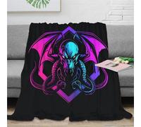 ZZSSSM Dragons 3D Throw Blankets Microfiber Soft Cozy Flannel Fleece Blanket Sport Fluffy Fuzzy Couch Sofa Warm Décor for Kids Teens Adults 70x80inch(180x200cm)