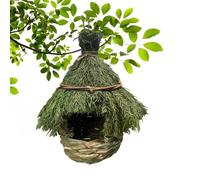 ZZTDHG Bird Houses - Outdoor Grass Sparrow Finch, Hand Woven with Branches, Birdhouse Canaries Nest for Wild Birds Vines Garden Backyard Landscaping, 7.87x11.81 Inches