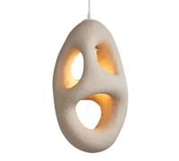 ZZTDHG Creative Art Chandelier Wabi-Sabi Resin Light Industrial Kitchen Island Hollow Lamp with Adjustable Hight for Farmhouse Dining Room Hallway E/Color/B