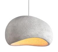 ZZTDHG Nordic Resin Lights, Wabi-Sabi Style Base Creative Concrete Polystyrene Shade Chandeliers, Bedroom Living Dining Room Kitchen Island Suspension Lamps, Bar Hanging Lamp Fixtures (Size :