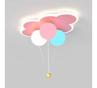 ZZTDHG Pink/White Cloud Lamp for Kids' Room Acrylic Chandelier Close to the Ceiling (3000K/6000K)