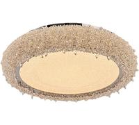 ZZTDHG Semi Flush Ceiling Lights, Ceiling Light Fixture Bedroom Crystal Lamp Master Bedroom Ceiling Light Stainless Steel+Crystal Three Light Sources Can Be Freely Hallway