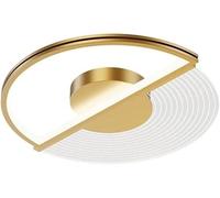 ZZTDHG Semi Flush Ceiling Lights, Gold Round Ceiling Light Flush Mount Ceiling Lamps Contemporary European Modeling Ceiling Light Hallway