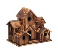 ZZTDHG Traditional Outside Wooden Bird Nest Hut Hummingbird House Home Craft Wild Birdhouse Decor for Garden, Backyard