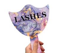ZZTINGC Personalised Eyelash Technician Prop, Handheld Mirror Social Media Prop, Lash Extension Face Paddle, Lash Room Decor, Aesthetics Signage