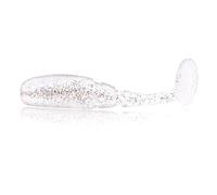 ZZTWER 20 Pcs/Pack 3.5cm Micro Finesse Soft Baits Small Fat Fish Design with T-Tail for Bass, Panfish and Trout