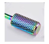 ZZTWER End Mill Set Carbide Nail Drill Bit 2.35mm 3/32-inch Shank Mandrel Electric Mini Drill Rotary Tool Accessories Set Compatible with Dremel Carving Woodworking Bits (Color : Large Barrel)