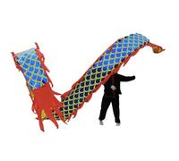 ZZTWER Performance props Outdoor Dragon DanceThe folk dragon dance with colorful ribbons is a great exercise for both festive decoration and exercise. Square dance(10m/33ft)