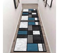 ZZUU Carpet Runner With PVC Rubber Back，New Multi Coloured Modern Washable Non Slip Runner Rug For Entryway Indoor