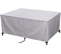 ZZUU Garden Furniture Covers,180x80x95cm(70.9x31.5x37.4in) Rectangular Patio Table Cover,420D Heavy Duty Oxford Tear-Resistant ,Waterproof, Anti-UV, for Outdoor Rattan Patio Furniture Cover, Silver