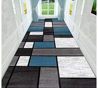 ZZUU Modern Geometric Trellis Pattern Carpet Runners For Hallways - Non Slip And Washable,Hardwearing Machine Washable Kitchen Hall Bathroom Runner Mat Rug Custom