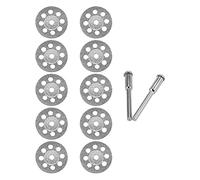 zZUupy 10Pcs Accessories 20mm Diamond Cutting Disc for Metal Grinding Wheel Disc Mini Circular Saw for Drill Rotary Tool