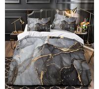 ZZVRMCYLD Abstract 3D Print Quilt Cover 3pc Premium Microfibre Stain-Resistant Easy Modern fluid design Duvet Cover 2 Pillowcases Zip Closure Bed Ensemble Couple Bedroom Super king（260x220cm）