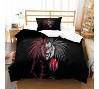 ZZVRMCYLD Death God Duvet Cover 2 PCS Hotel Quality Quilt Cover Bedding Set Bed Covers with Pillowcases with Zipper Closure Ultra Soft Hypoallergenic Microfiber Single（135x200cm）