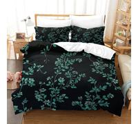 ZZVRMCYLD Green Duvet Cover Sets 3 PCS Hotel Quality Quilt Cover Bedding Sets Bed Covers with Pillowcases with Zipper Closure Breathable Stylish Comforter King（220x240cm）