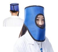 ZZwansuGE X-Ray Lead Apron, 0.35 mmpb/0.5 mmpb Full Head And Thyroid Radiation Protection, One-Piece Lead Cap, For Dental, Radiology Lab, Adjustable Size 0.5mmpb
